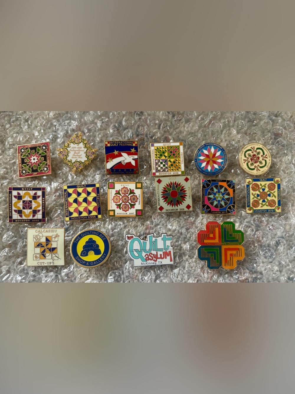 Quilt Pin Collection International Quilting Festival Houston Quilting Squares